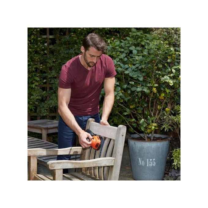 Black+Decker Multilevigatrice 4 in 1 200W con Piastra Dettagli Orbitale e Roto-Orbitale