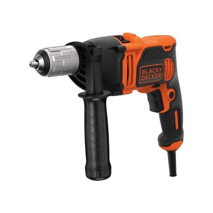 Black+Decker Trapano Percussione 2 Velocita'  Meccaniche 850W Mandrino Autoserrante con Valigetta e Accessori