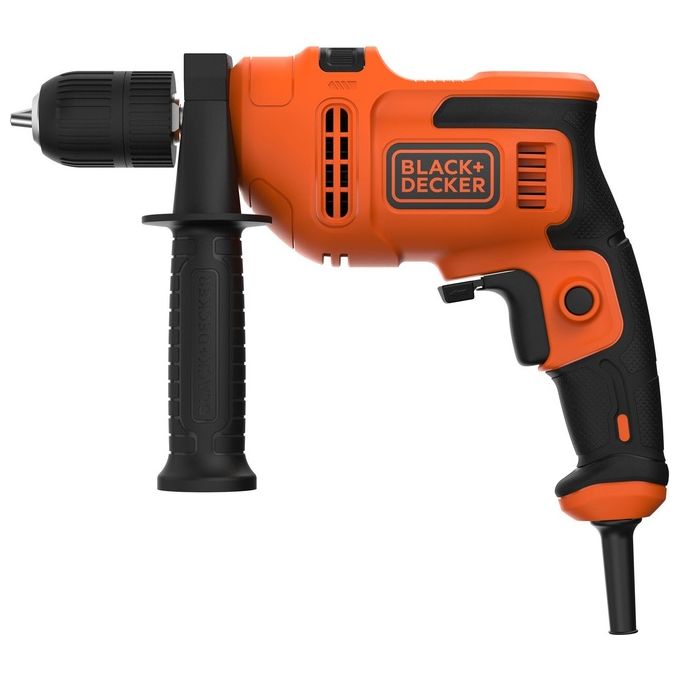 Black+Decker Trapano Elettrico a Percussione 500W Reversibile Mandrino Autoserrante