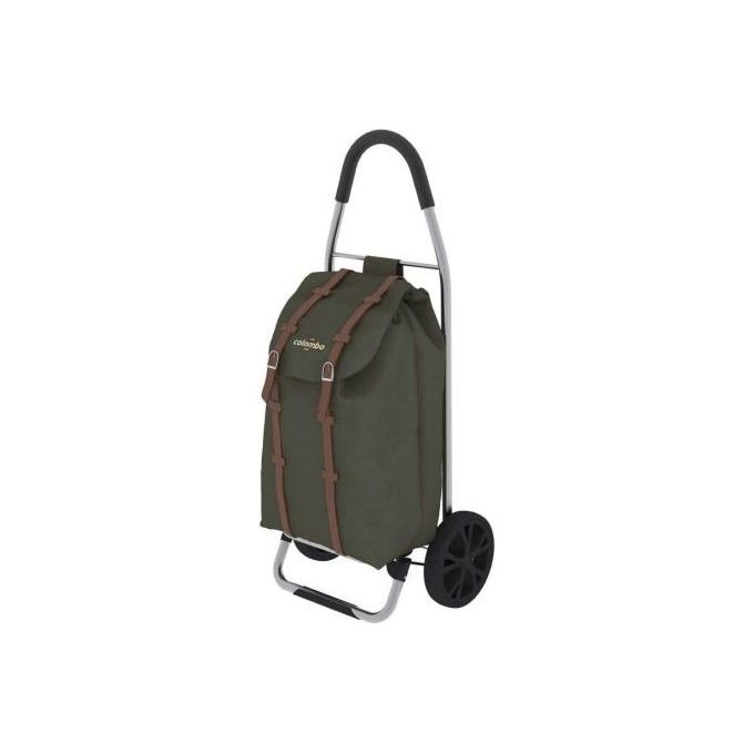 Colombo Carrello Portaspesa DAKAR in alluminio, sacca poliestere impermeabile,con ruote XL portata 25kg, capacita' 40 Lt