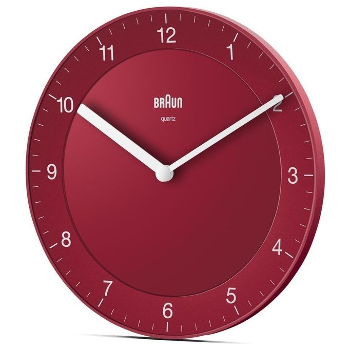 Braun BC 06 R-DCF Orologio da Parete Radiocontrollato Rosso