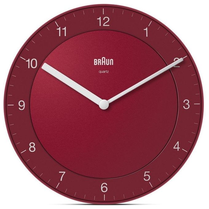 Braun BC 06 R-DCF Orologio da Parete Radiocontrollato Rosso