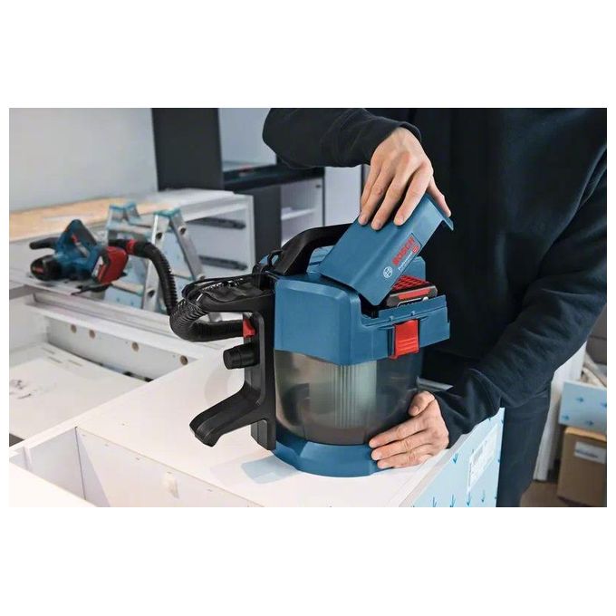 Bosch 0 601 9C6 302 Professional Aspiratore a Batteria Wet-Dry 18V 10 L Filtro HEPA colore Nero Blu