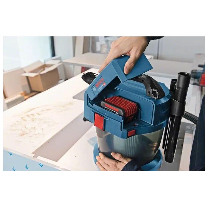 Bosch 0 601 9C6 302 Professional Aspiratore a Batteria Wet-Dry 18V 10 L Filtro HEPA colore Nero Blu