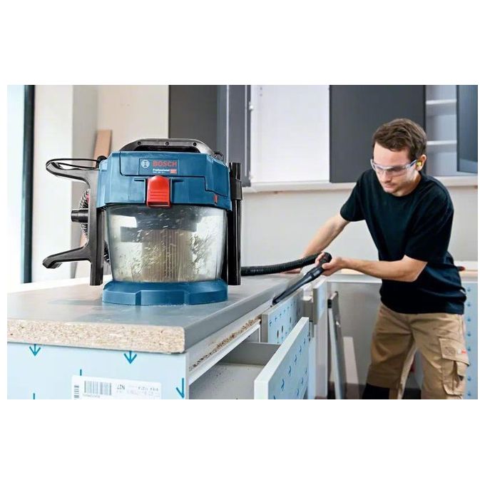 Bosch 0 601 9C6 302 Professional Aspiratore a Batteria Wet-Dry 18V 10 L Filtro HEPA colore Nero Blu