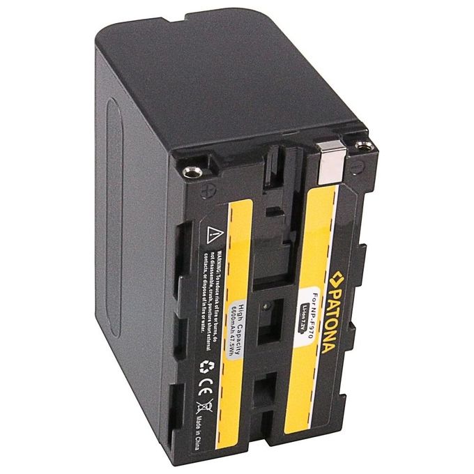 Walimex NP-F960 Batteria per Videocamera Ioni di Litio 6600 mAh 7,4 V colore Nero