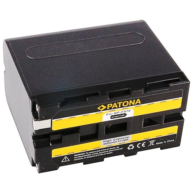 Walimex NP-F960 Batteria per Videocamera Ioni di Litio 6600 mAh 7,4 V colore Nero
