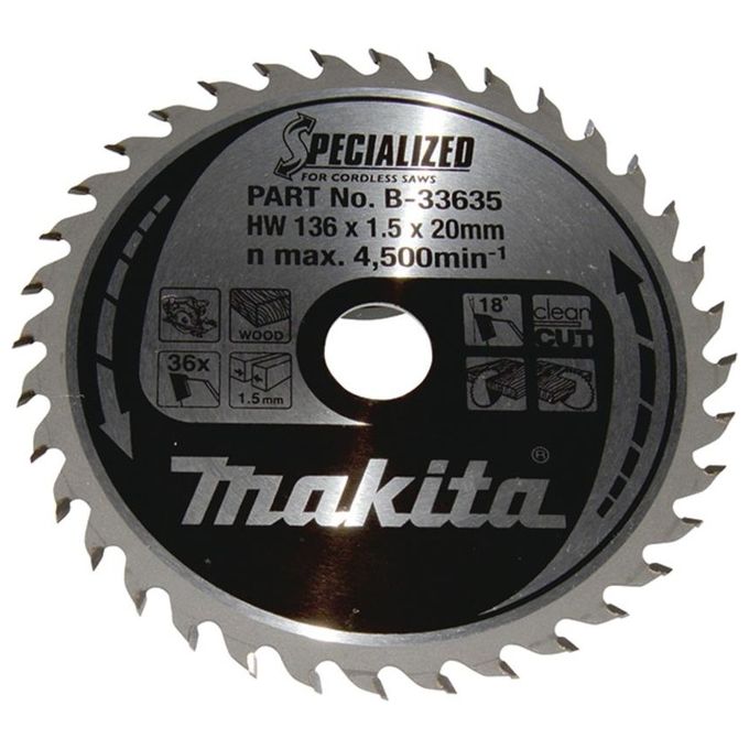 Makita B-33635 SPECIALIZED Lama per Sega 136x20x36Z