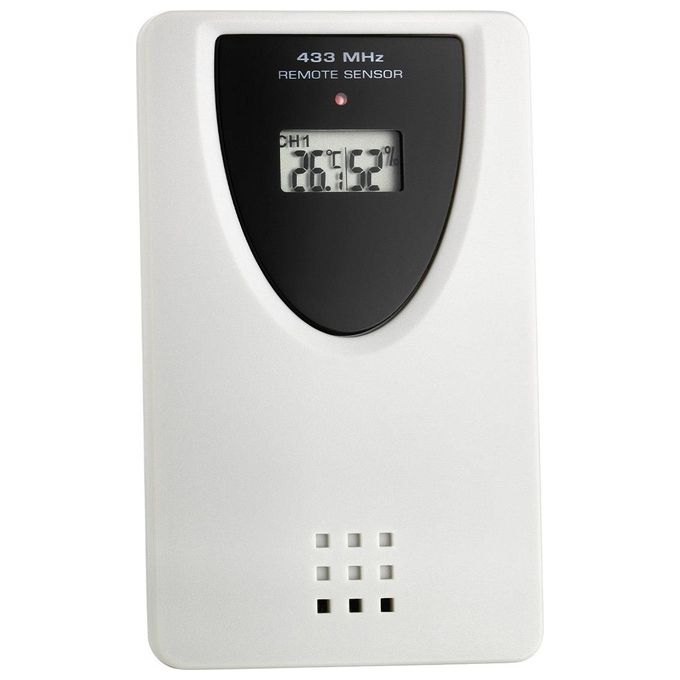 TFA-Dostmann 35.1152.02 Sky Stazione Meteo Digitale con Sensore Esterno Previsione 2 Giorni Retroilluminazione Display LCD Alimentazione Batteria AAA colore Bianco