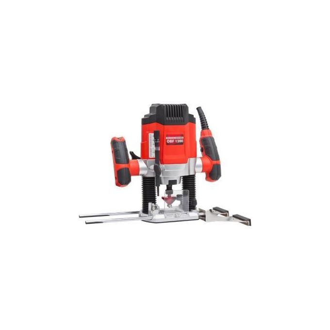 Holzmann OBF1200_230V Fresatrice 1200 W 11000-30000 rpm Alluminio Nero Rosso colore Nero