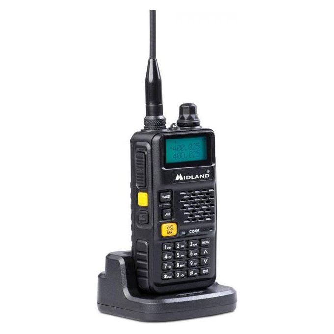 Midland CT590S Ricetrasmittente Singola Dual Band VHF-UHF 128 Canali Memorizzabili