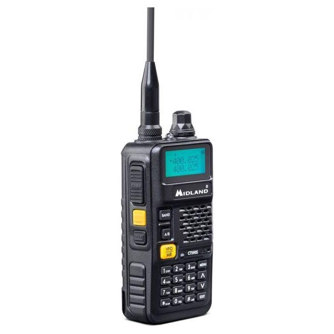 Midland CT590S Ricetrasmittente Singola Dual Band VHF-UHF 128 Canali Memorizzabili