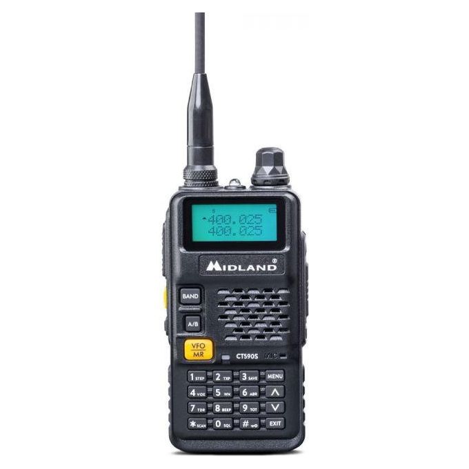 Midland CT590S Ricetrasmittente Singola Dual Band VHF-UHF 128 Canali Memorizzabili