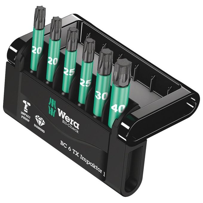 Wera Bit-Check 6 TX Impaktor 1 6 Pezzi