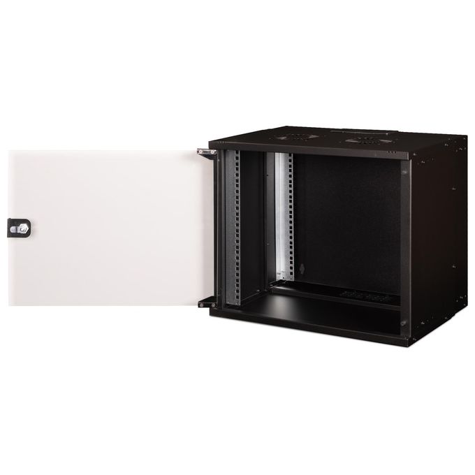 Digitus DN-49205 SOHO Pro Armadio Rack 9U 19 pollici a Parete con Porta in Vetro Profondita' 400 mm Capacita' 60 Kg colore Nero
