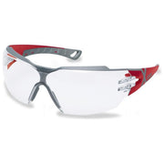 Uvex Pheos Cx2 Safety Spectacles Anti-Fog Rosso-Grigio