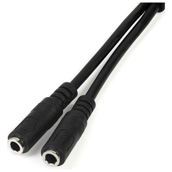 StarTech Adattatore splitter cuffie a 4 pin da 3,5 mm a 2x 3,5 mm a 3 pin - M-F
