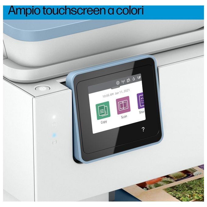 HP 2H2P6B ENVY Inspire 7921e Stampante Multifunzione Inkjet A4 15 ppm Wi-Fi Fronte Retro ADF 35 fogli colore Bianco