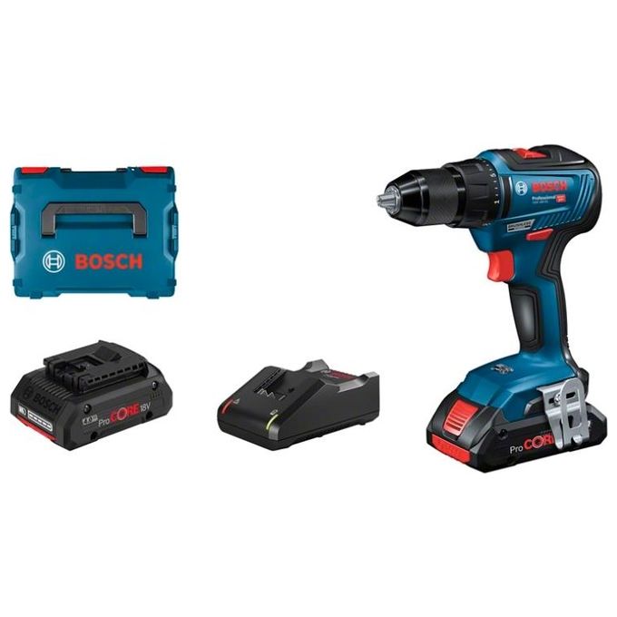 Bosch 0 601 9H5 204 Professional Trapano Avvitatore a Batteria 18 V 21 Velocita' 55 Nm 1800 Giri-min colore Nero Blu