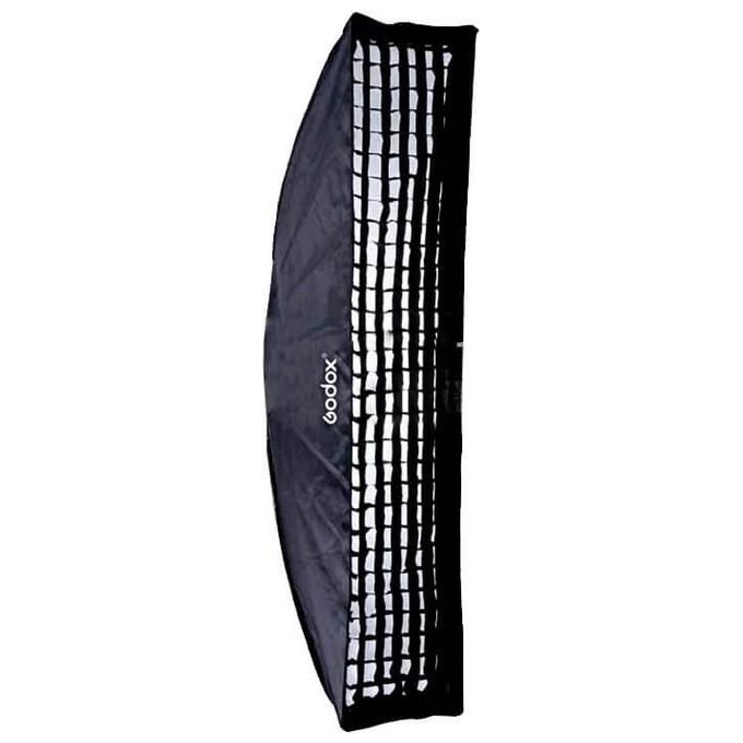 Godox SB-FW30120 Softbox Strip Rettangolare 30x120 cm Attacco Bowens Griglia Nido d'Ape Doppio Diffusore colore Nero