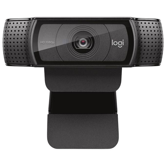 Logitech C920E Webcam Full HD 1080p 30fps USB campo visivo 78° doppio microfono privacy pop-up colore Nero