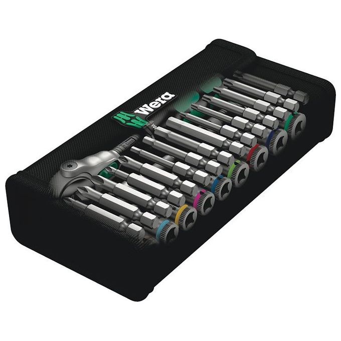 Wera 8100 SA 9 KIT_ con Cricchetto Zyklop Speed Attacco da 1-4'' in Pollici 28 Pezzi