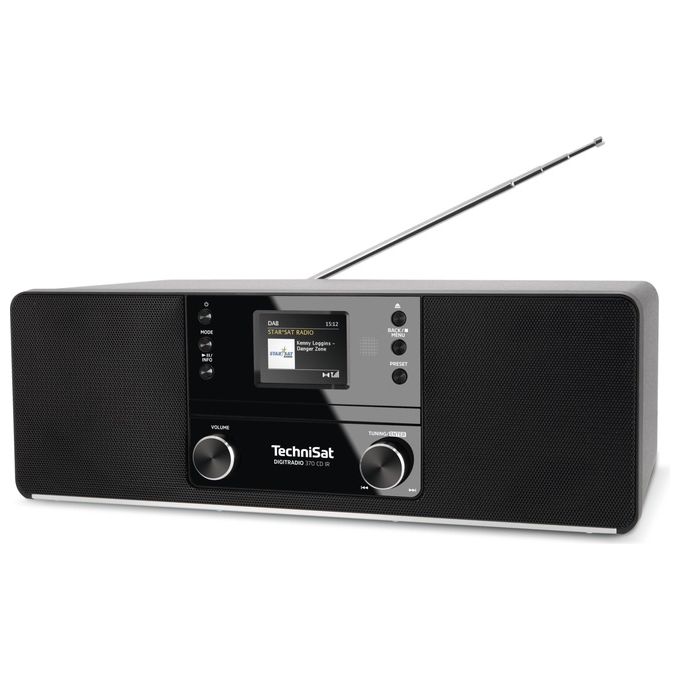 TechniSat 0000-3949 DIGITRADIO 370 CD IR Mini impianto audio domestico DAB+ FM Internet Radio Bluetooth USB Lettore CD 10 W colore Nero