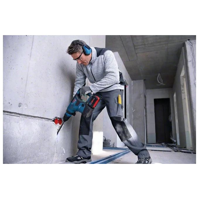 Bosch 0 611 914 001 GBH 18V-34 CF PROFESSIONAL Martello Perforatore a Batteria SDS-plus 18V 5,8J con Bluetooth colore Nero