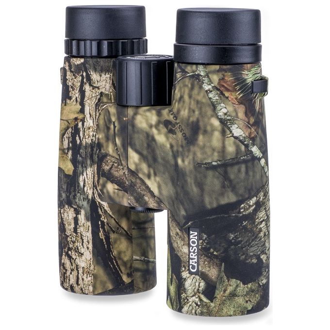 Carson JR-042MO JR Series Binocolo 10x42 mm Impermeabile con Prismi BAK-4 e Lenti Fully Multi Coated colore Mossy Oak Camouflage