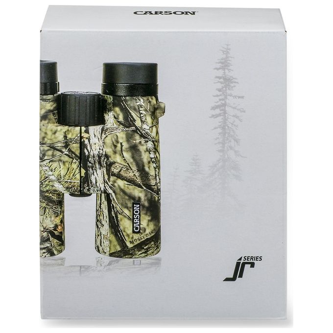 Carson JR-042MO JR Series Binocolo 10x42 mm Impermeabile con Prismi BAK-4 e Lenti Fully Multi Coated colore Mossy Oak Camouflage