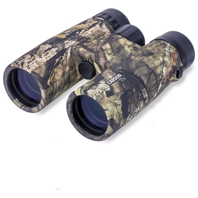Carson JR-042MO JR Series Binocolo 10x42 mm Impermeabile con Prismi BAK-4 e Lenti Fully Multi Coated colore Mossy Oak Camouflage