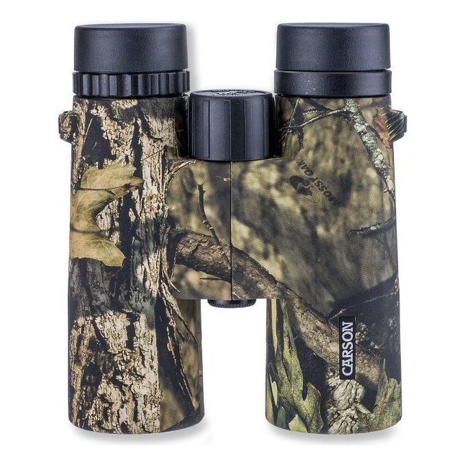 Carson JR-042MO JR Series Binocolo 10x42 mm Impermeabile con Prismi BAK-4 e Lenti Fully Multi Coated colore Mossy Oak Camouflage