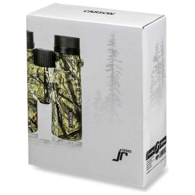 Carson JR-042MO JR Series Binocolo 10x42 mm Impermeabile con Prismi BAK-4 e Lenti Fully Multi Coated colore Mossy Oak Camouflage