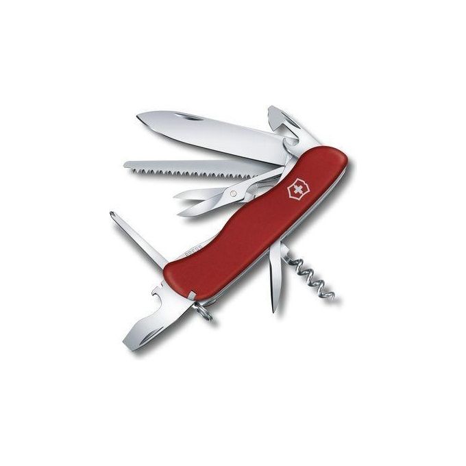 Victorinox 9023 Outrider Coltello Multiuso 14 Funzioni con Lama Bloccabile Forbici e Cacciavite a Croce Poliammide colore Rosso