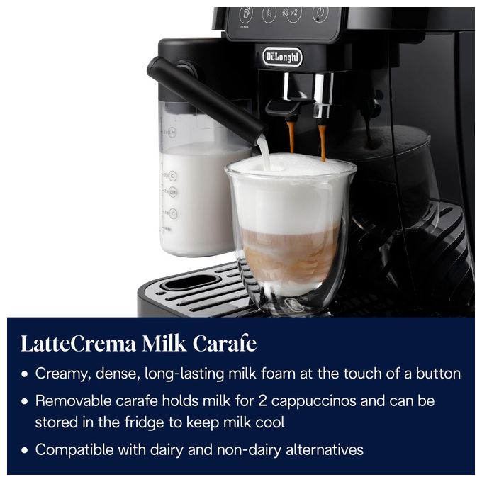 De'Longhi ECAM220.60.B Magnifica Start Macchina da caffe' Automatica 1,8 L 15 bar 1450 W 4 bevande one touch Cappuccinatore colore Nero