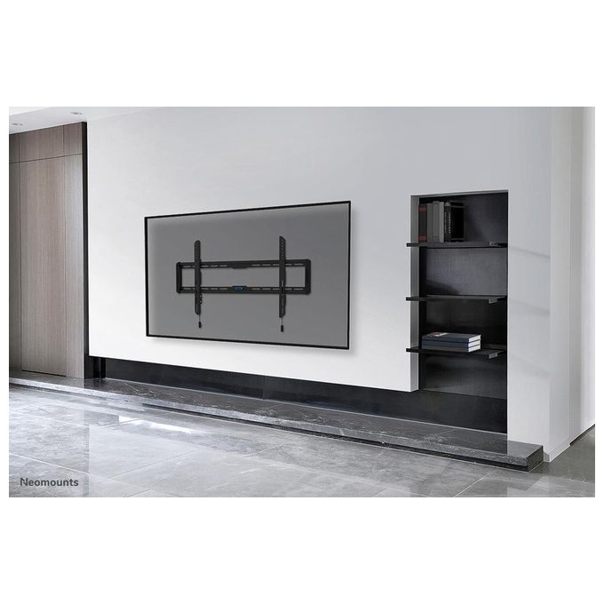Neomounts WL30-550BL18 Supporto TV a Parete Fisso Ultra Sottile per Schermi fino a 86 Pollici VESA 100x100 a 800x400 mm Sistema Magnetico Pull and Release colore Nero