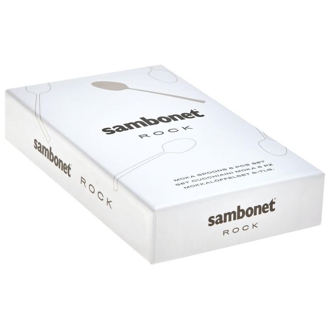 Sambonet Rock Set di Cucchiaini Moka 6 Pezzi