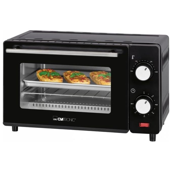 Clatronic MB 3746 Fornetto Elettrico 8 L 650 W Grill Cottura Superiore e Inferiore Timer 60 min colore Nero
