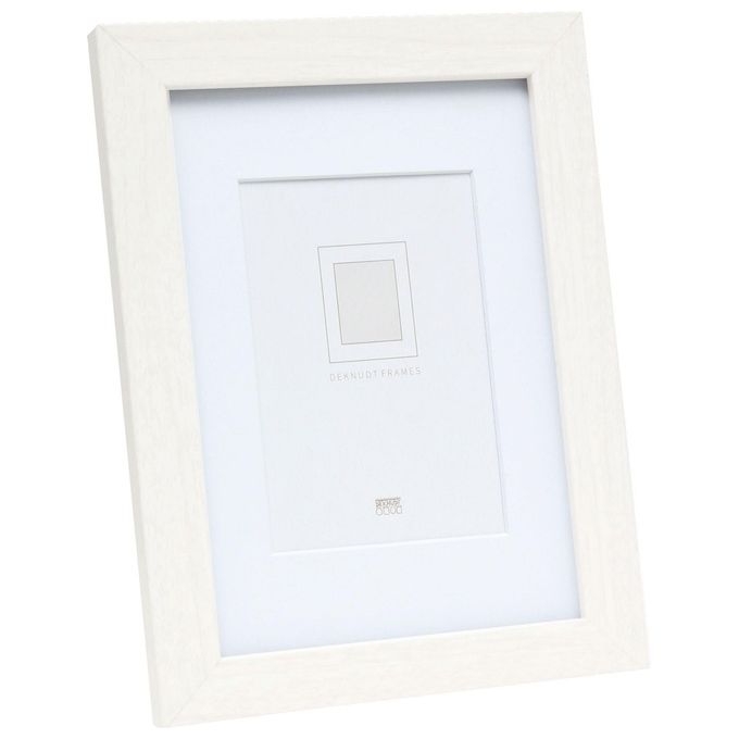 Deknudt Cornice Portafoto 30x45cm in Legno Bianco con Passepartout