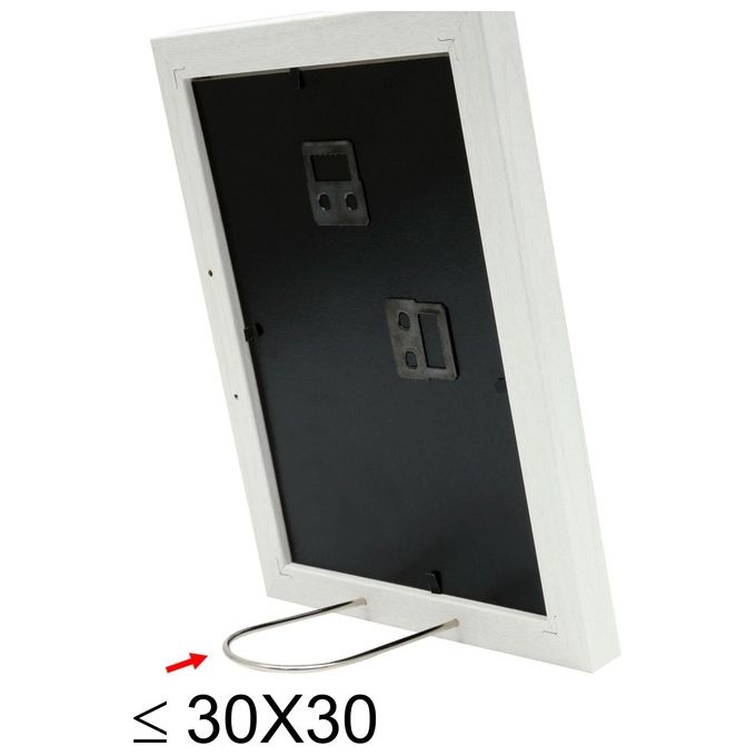 Deknudt Cornice Portafoto 30x45cm in Legno Bianco con Passepartout