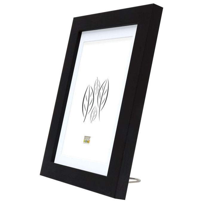 Deknudt S66KF2 P1 Cornice Portafoto 30x45cm in Legno Nero con Passepartout