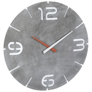 TFA Dostmann Orologio da Parete Analogico Contour Effetto Cemento-Bianco