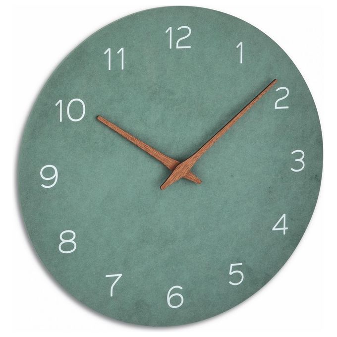 TFA Dostmann Orologio da Parete Analogico Verde Giada