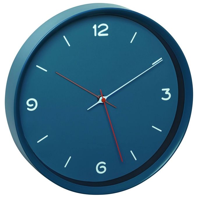 TFA Dostmann Orologio da Parete Analogico Blu Petrolio