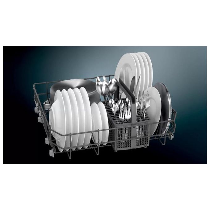Siemens SN63HX36TE iQ300 Lavastoviglie da incasso 12 coperti Classe E 46 dB Home Connect varioSpeed Plus (81.5x59.8x55 cm) colore Nero Inox