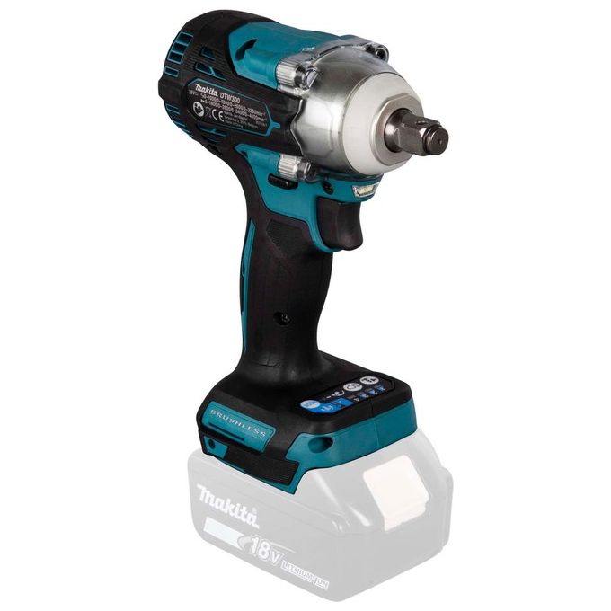 Makita DTW300Z Chiave a Impulsi a Batteria 18V con Motore Brushless Coppia Massima 330 Nm Attacco 1-2'' colore Nero