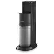 SodaStream 1016812441 Duo Gasatore per Acqua Frizzante con Bottiglia Vetro 1 L e Bottiglia Plastica 1 L Cilindro CO2 60 L colore Nero