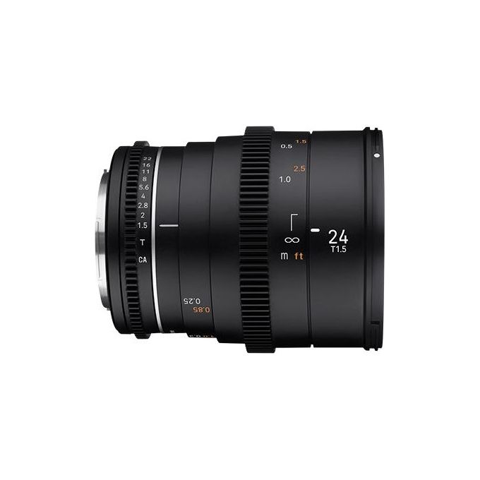 Samyang F13-108.101-02 VDSLR 24mm T1.5 MK2 Obiettivo per cinema Focale fissa 24mm Apertura T1.5 Compatibile Fujifilm X colore Nero