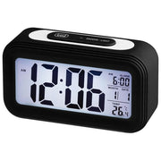 Trevi SLD 3068 S Sveglia Digitale Display LCD Retroilluminazione LED Termometro Calendario Funzione Snooze colore Nero