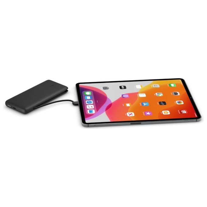 Belkin BPB006 BoostCharge Plus Power Bank 10000 mAh 18W USB-C Lightning cavi integrati colore Nero